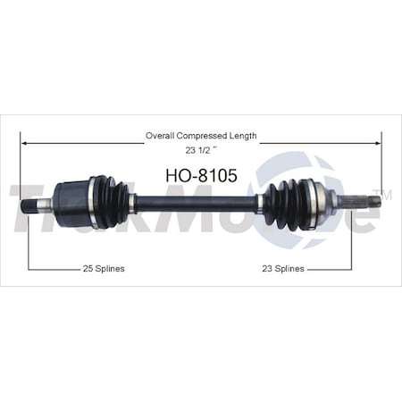 Surtrack Axle Cv Axle Shaft, Ho-8105 HO-8105